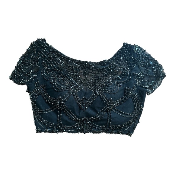 NWT SHERRI HILL Cocktail Prom Pageant Dress Black 
Rhinestone Size 10 - Picture 5 of 14